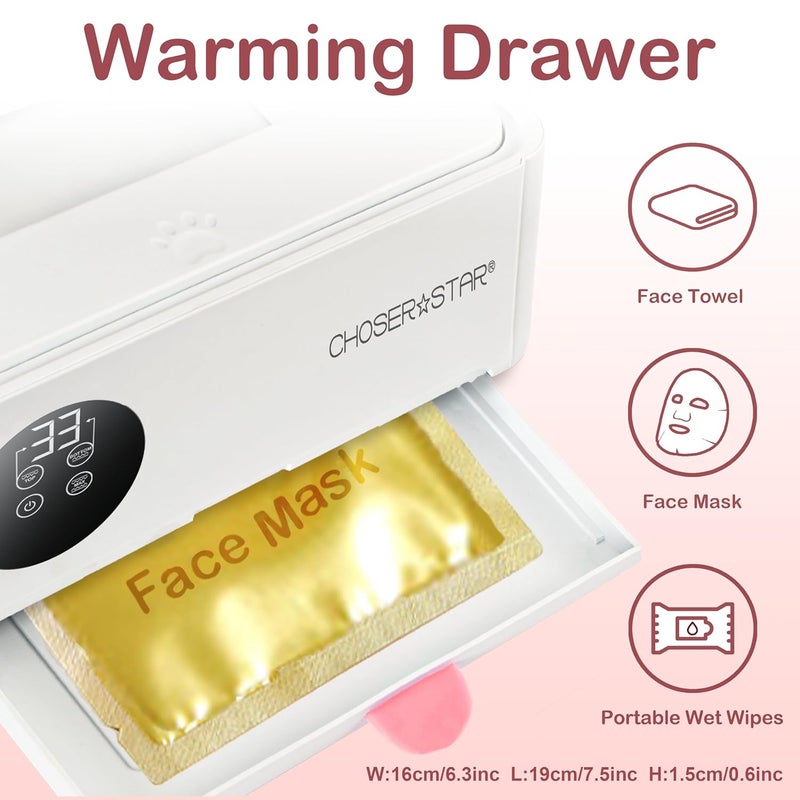 ChoserStar Store Wipe Warmer for Baby – Cat Ear Baby Wipe Warmer – Dual Layer with Face Mask Heating, 4 Temperature Settings, Upper & Lower Zone Control, Large Capacity, Constant Warmth for Newborn Night Care - Image 4